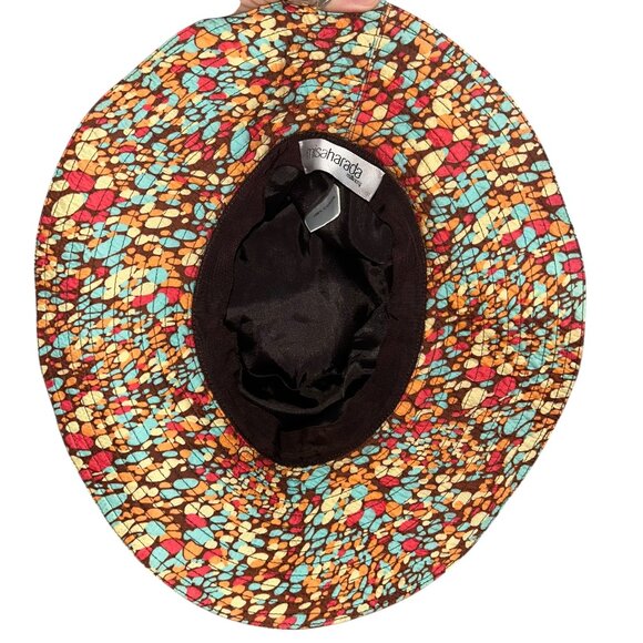 misaharada millinery bone cotton confetti multi color interior sun hat - Picture 3 of 11